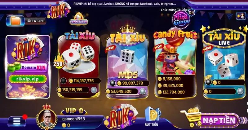 Cổng game Rikvip