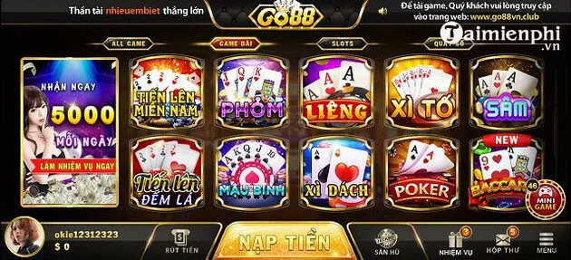 Cổng game Slot đổi thưởng Go88 được thiết kế với các tựa game Slot đẹp mắt