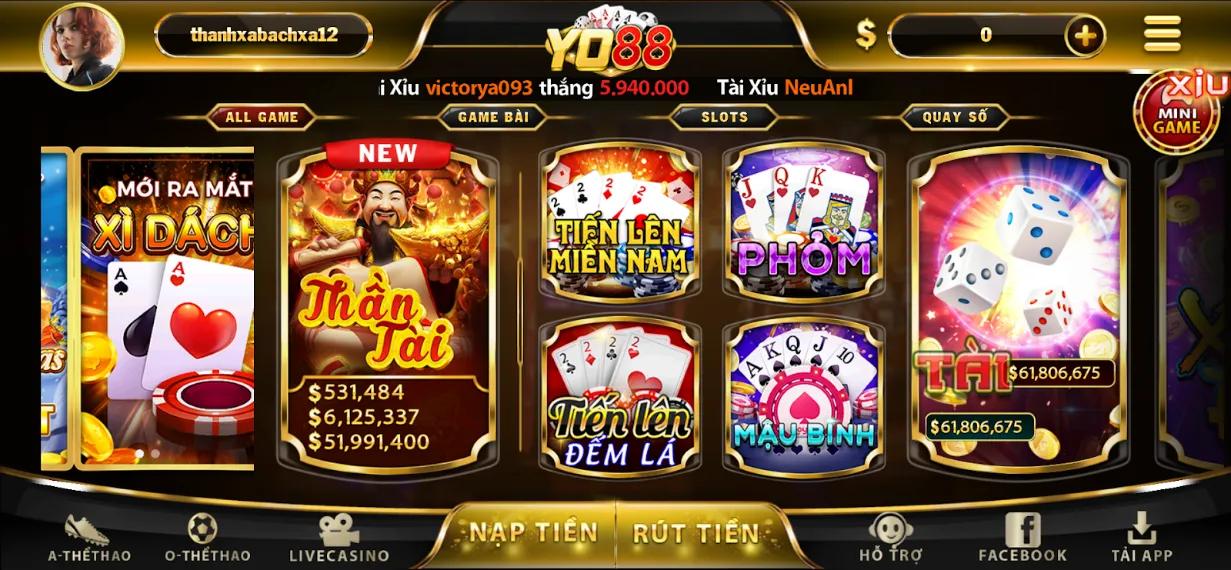 Cổng game Slot đổi thưởng Yo88